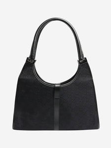 Gucci Black Jackie canvas shoulder bag