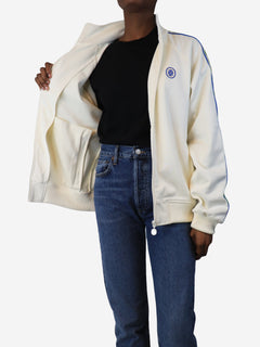 Cream track jacket - size S Coats & Jackets Drôle de Monsieur 