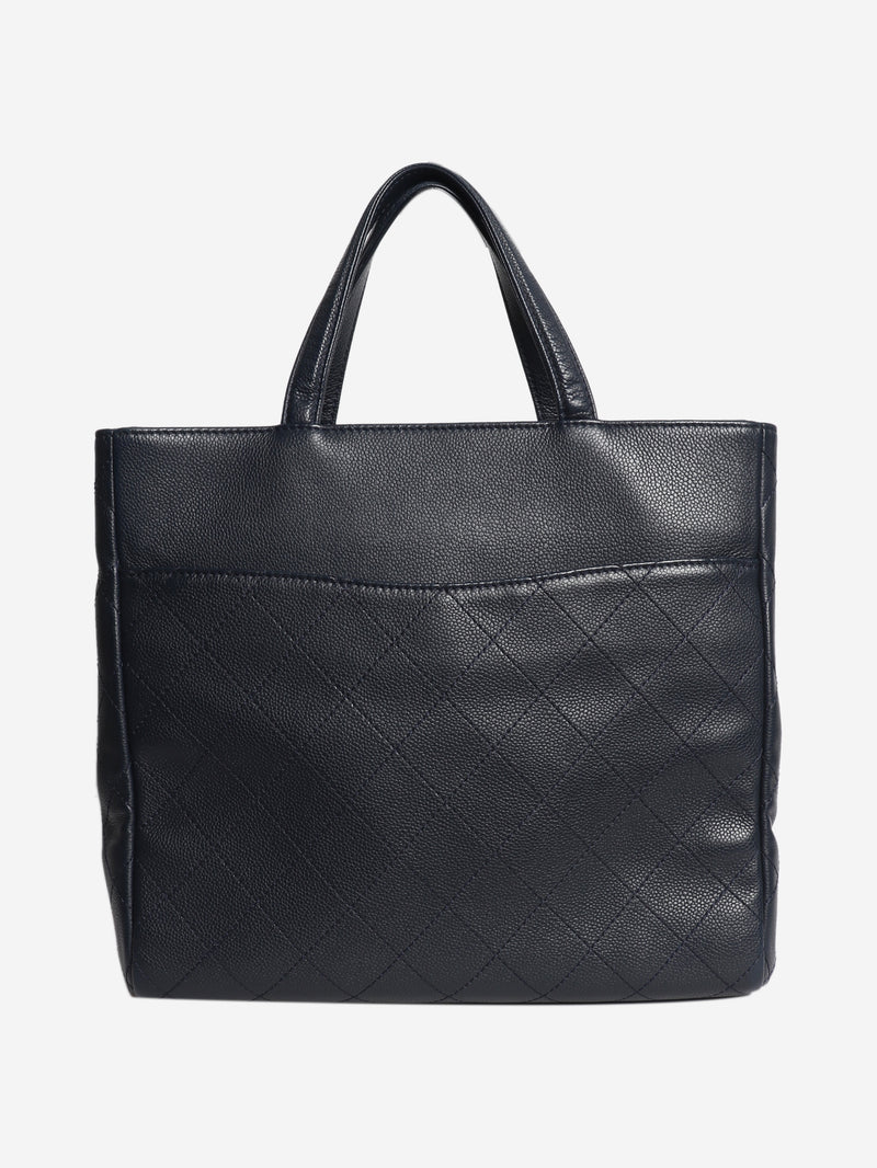 Navy 2014 caviar Executive tote