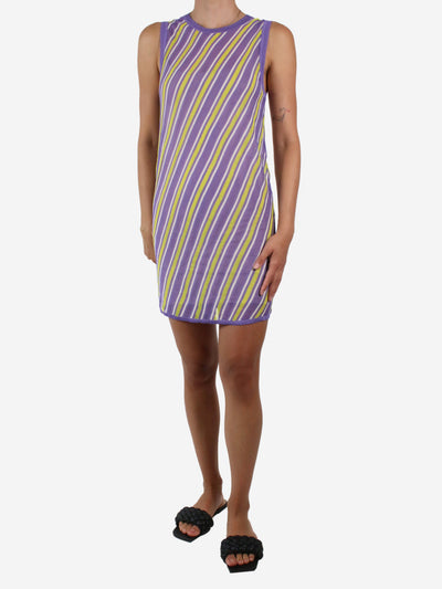 Purple sleeveless striped dress - size S Dresses Diane Von Furstenberg