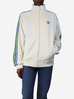 Cream track jacket - size S Coats & Jackets Drôle de Monsieur 