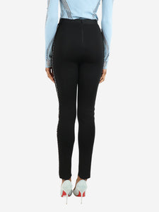 Givenchy Black knit biker trousers - size XS