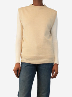 Neutral sleeveless cashmere top - size XS Knitwear Anine Bing 