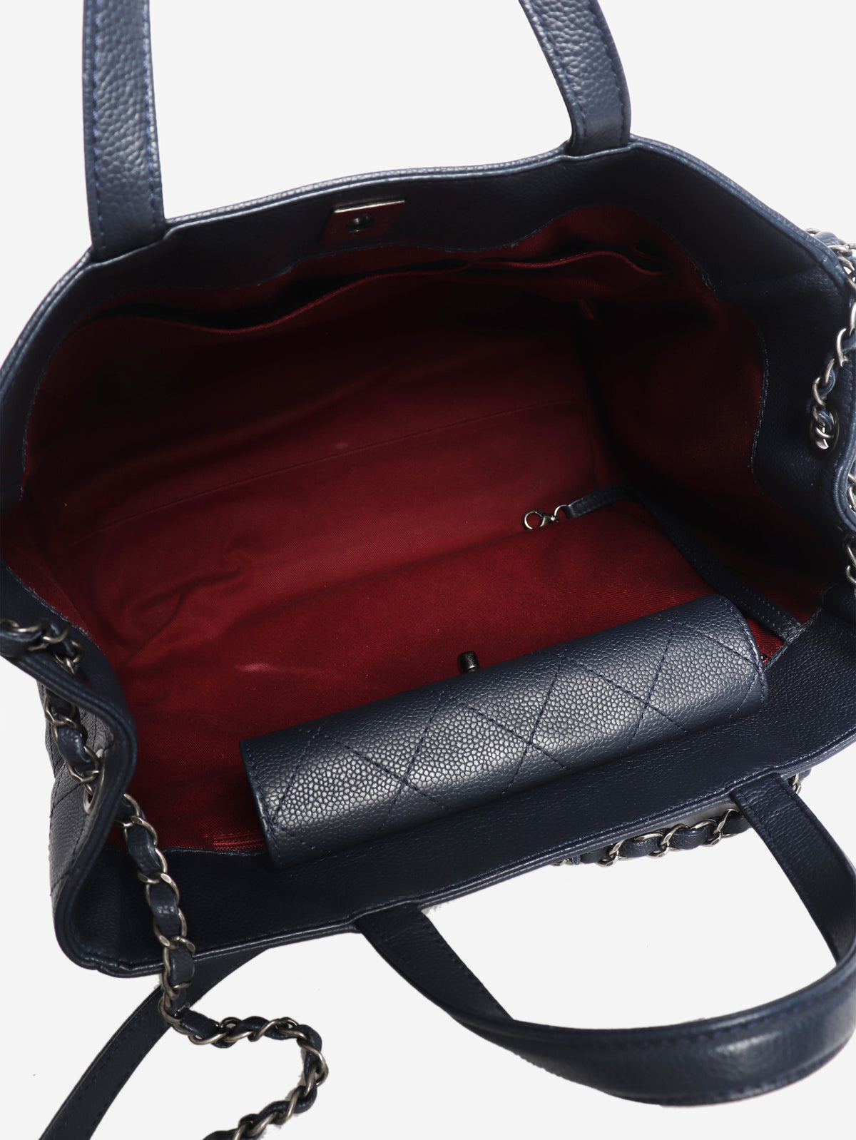 Navy 2014 caviar Executive tote
