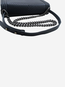 Chanel Dark grey 2014 V-stitch Boy bag