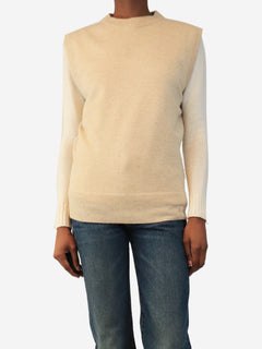 Neutral sleeveless cashmere top - size XS Knitwear Anine Bing 
