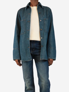 Blue Garance denim shirt - size UK 6 Denim Soeur 