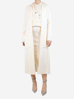 Cream longline cardigan - size M Knitwear Maje 