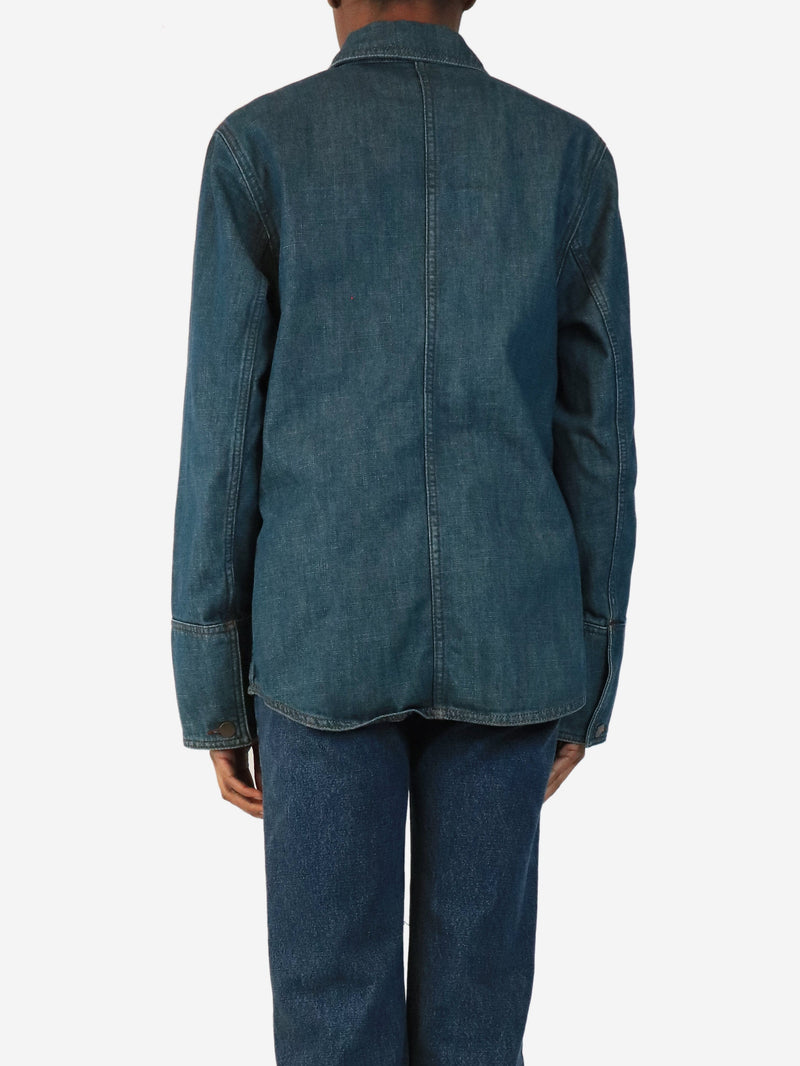 Blue Garance denim shirt - size UK 6 Denim Soeur 