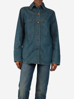Blue Garance denim shirt - size UK 6 Denim Soeur 