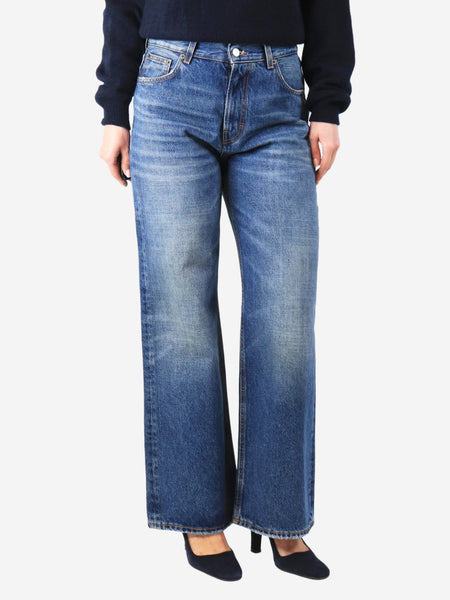 Blue wide-leg jeans - size UK 10 product image