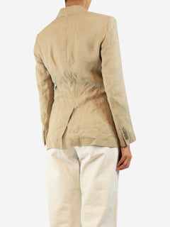 Neutral linen blazer - size UK 8 Coats & Jackets Max Mara Studio 