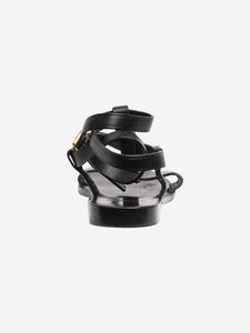 Saint Laurent Black studded flat sandals - size EU 37 (UK 4)