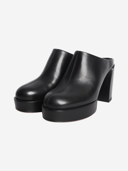 Black leather mules - size EU 38 alternate image