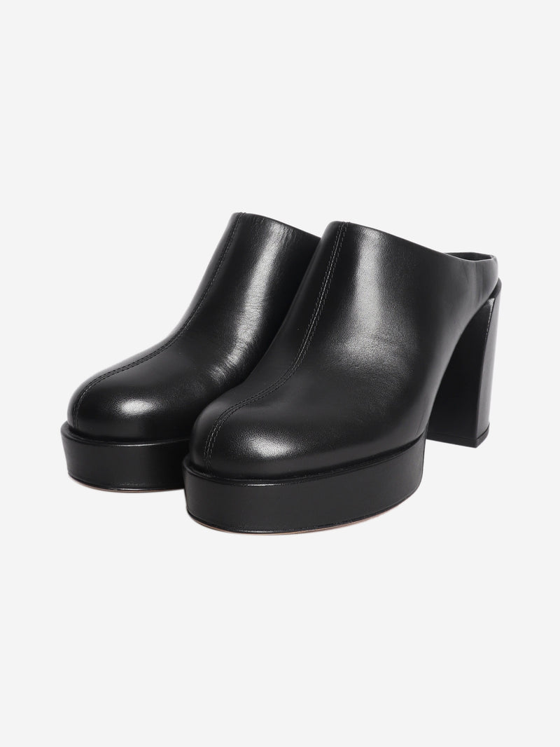 Black leather mules - size EU 38 Heels 3.1 Phillip Lim 