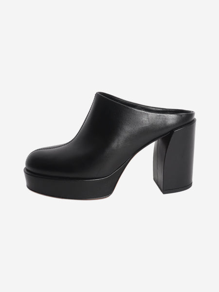 Black leather mules - size EU 38 product image