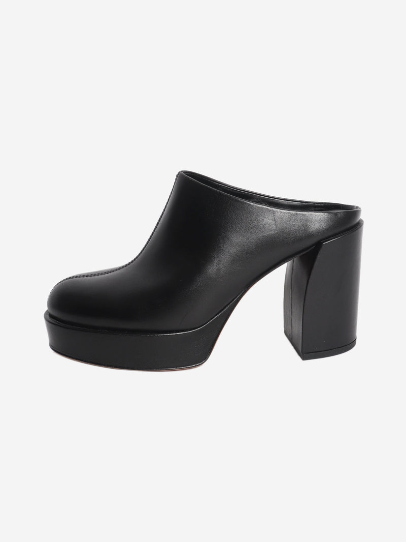 Black leather mules - size EU 38 Heels 3.1 Phillip Lim 