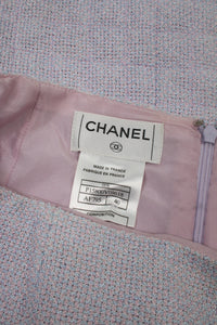 Chanel Purple square-quilted cami top and skirt set - size FR 40