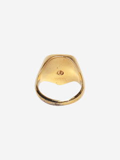 Gold Greca signet ring