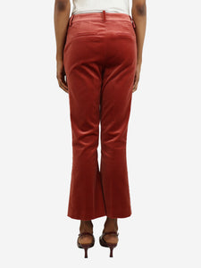 Frame Red velvet trousers - size UK 8