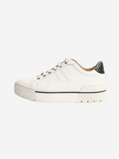 White leather trainers - size EU 38 Trainers Hermes 