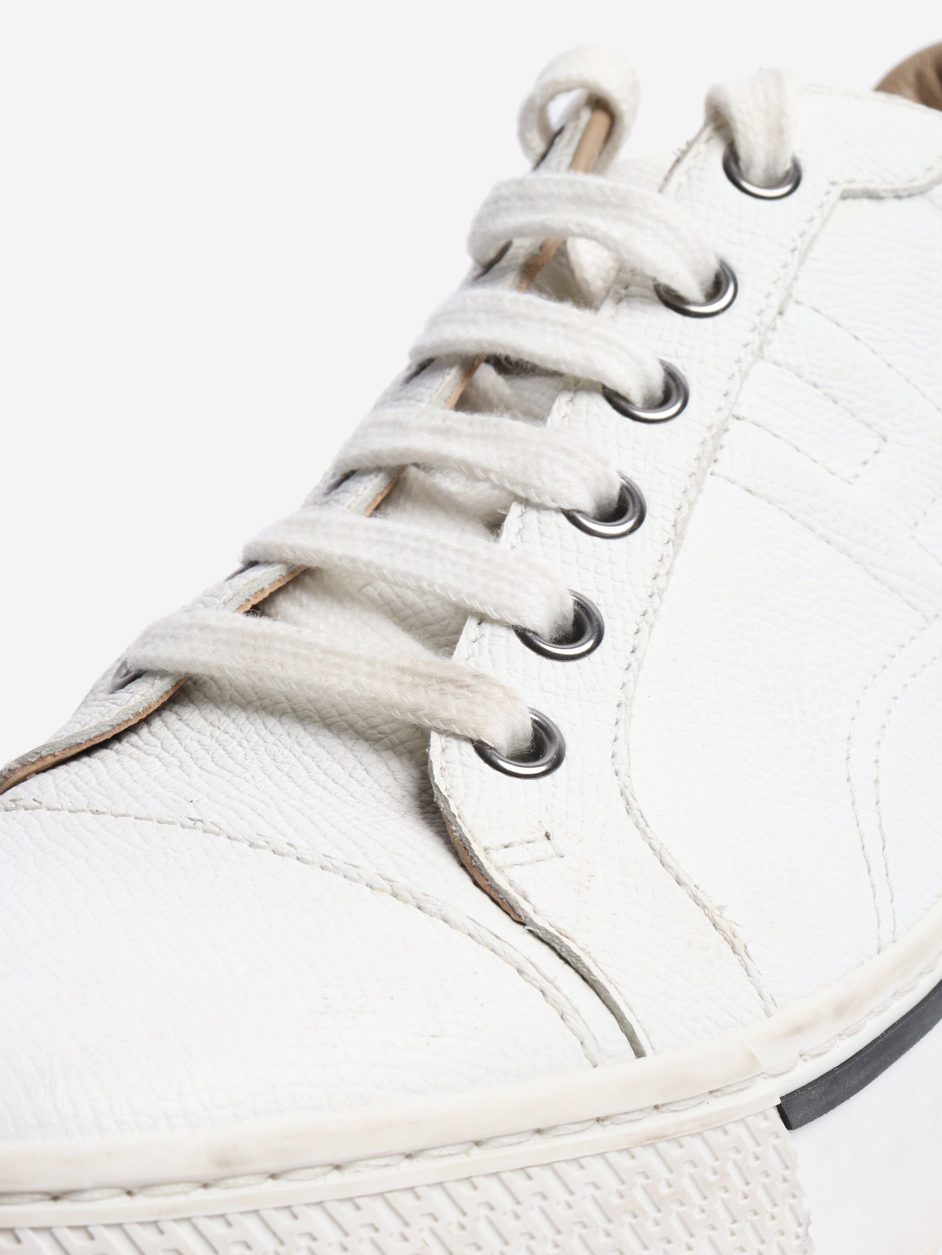 White leather trainers - size EU 38 Trainers Hermes 