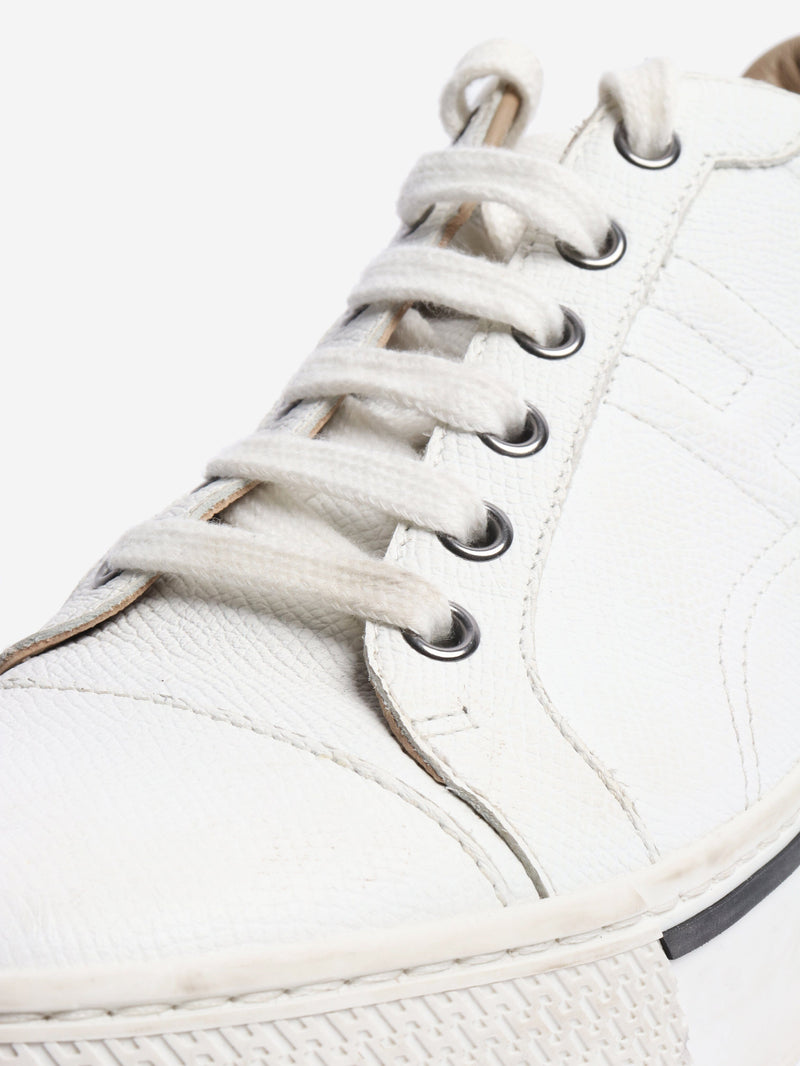 White leather trainers - size EU 38 Trainers Hermes 