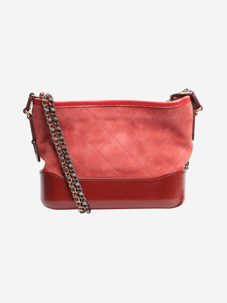 Red 2017 Gabrielle suede and leather crossbody bag product image
