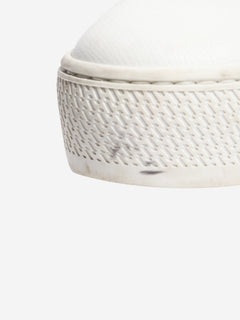 White leather trainers - size EU 38 Trainers Hermes 