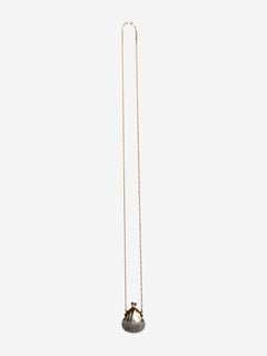 Gold Chateline Swarovski Crystal Pillbox necklace