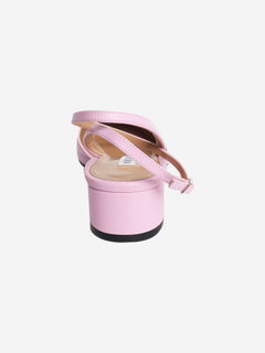 Pink and black leather slingback heels - size EU 37.5 Heels Aquazzura 