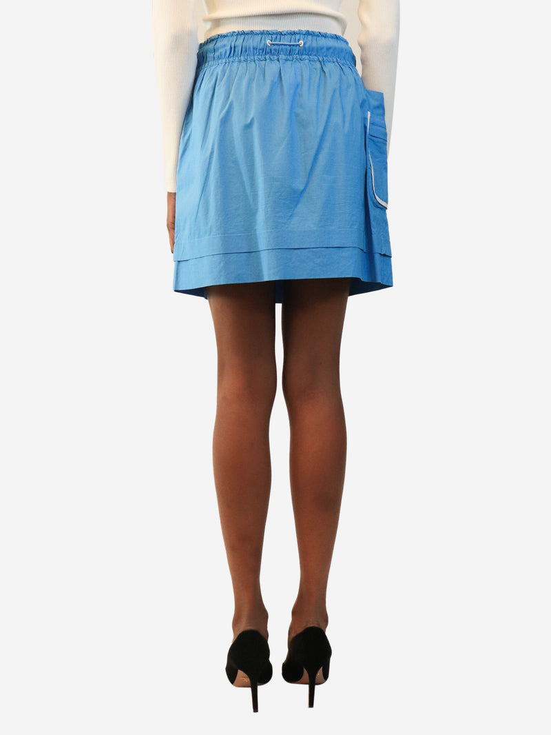 Light blue techno mini skirt - size UK 10 Skirts Fendi 