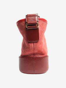 Chanel Red 2017 Gabrielle suede and leather crossbody bag