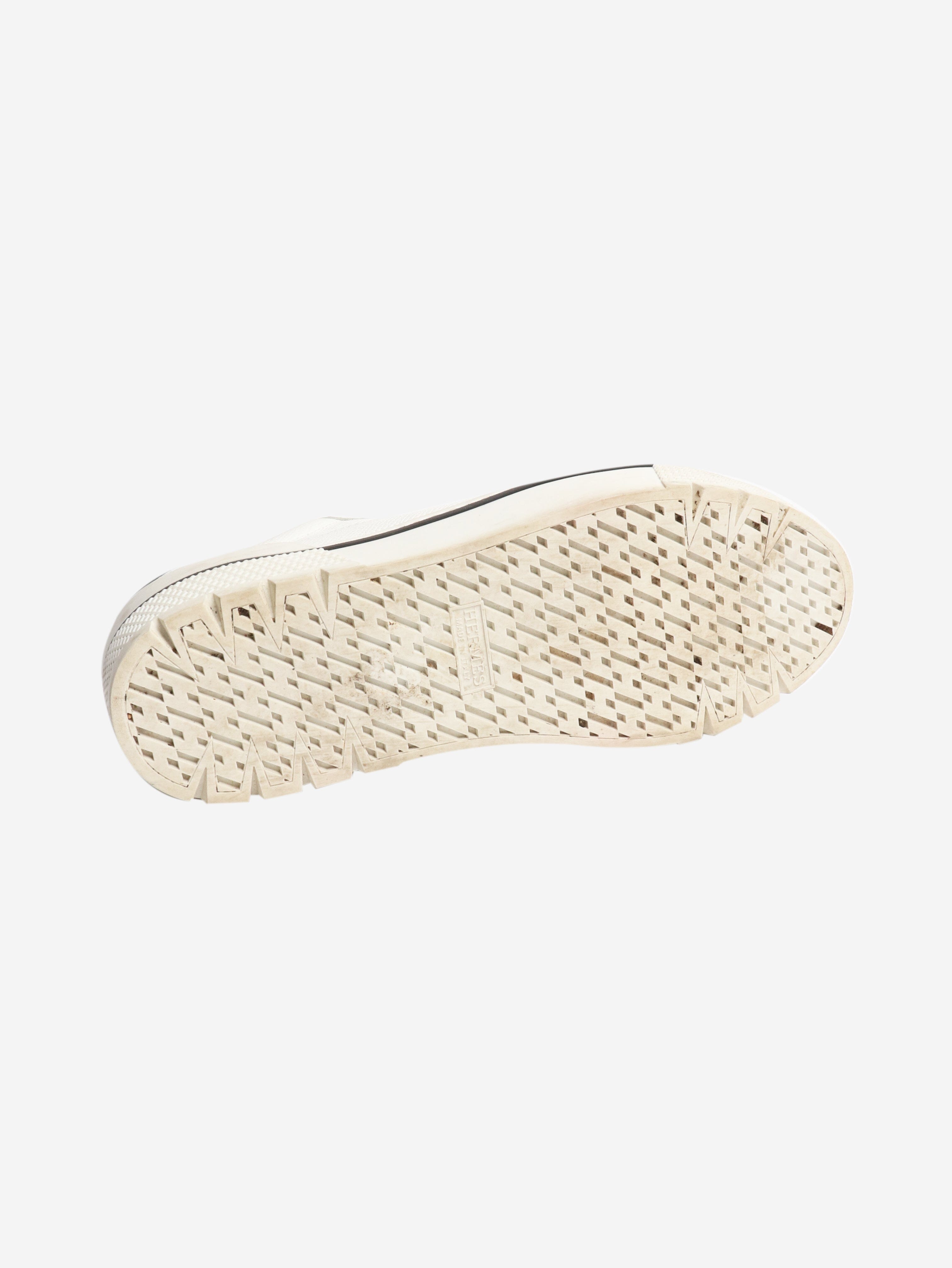White leather trainers - size EU 38 Trainers Hermes 