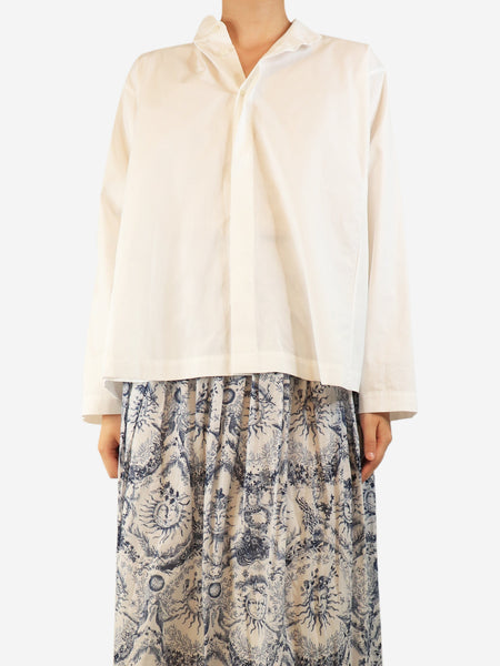 White cotton shirt - size S product image