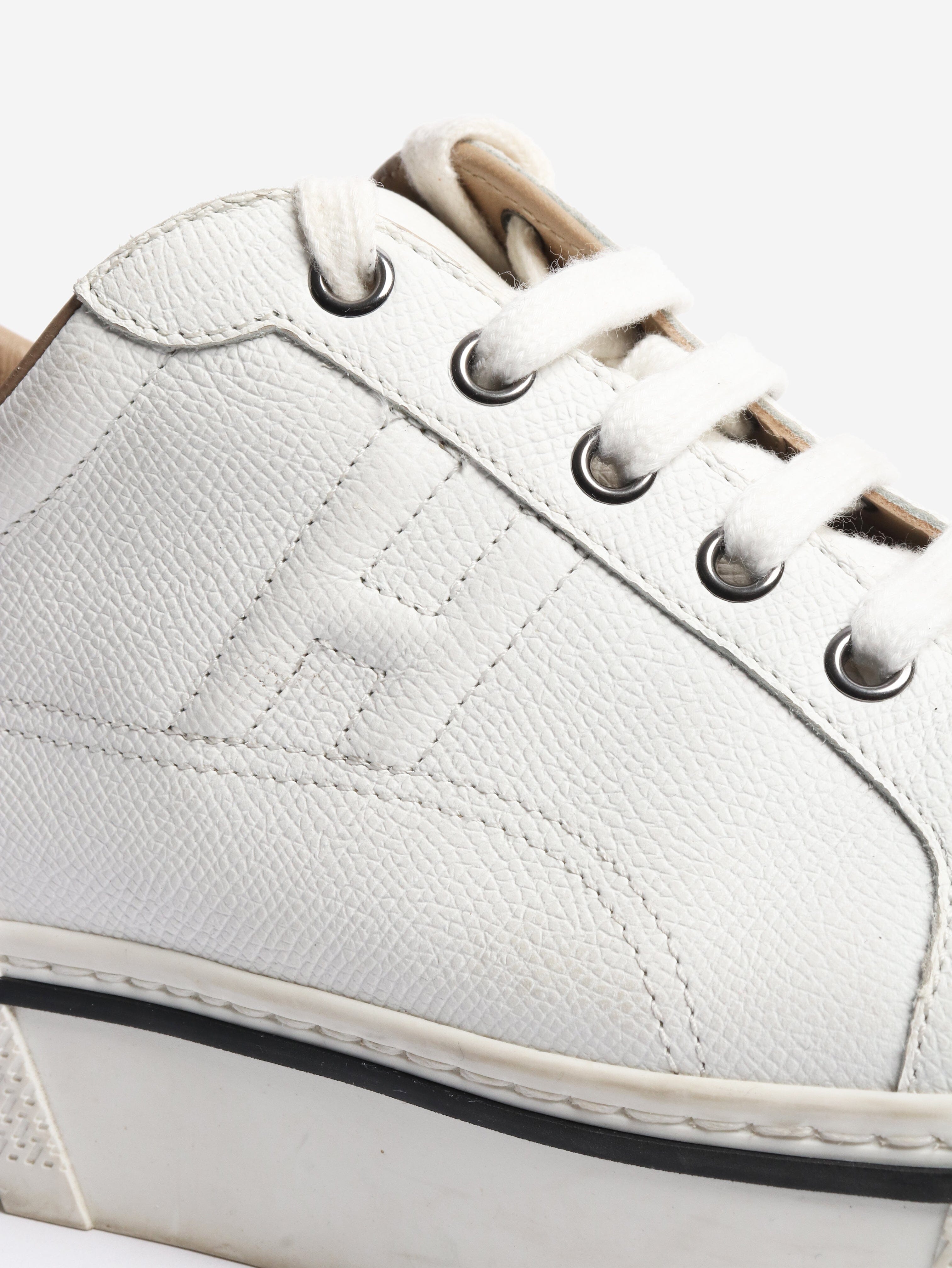 White leather trainers - size EU 38 Trainers Hermes 