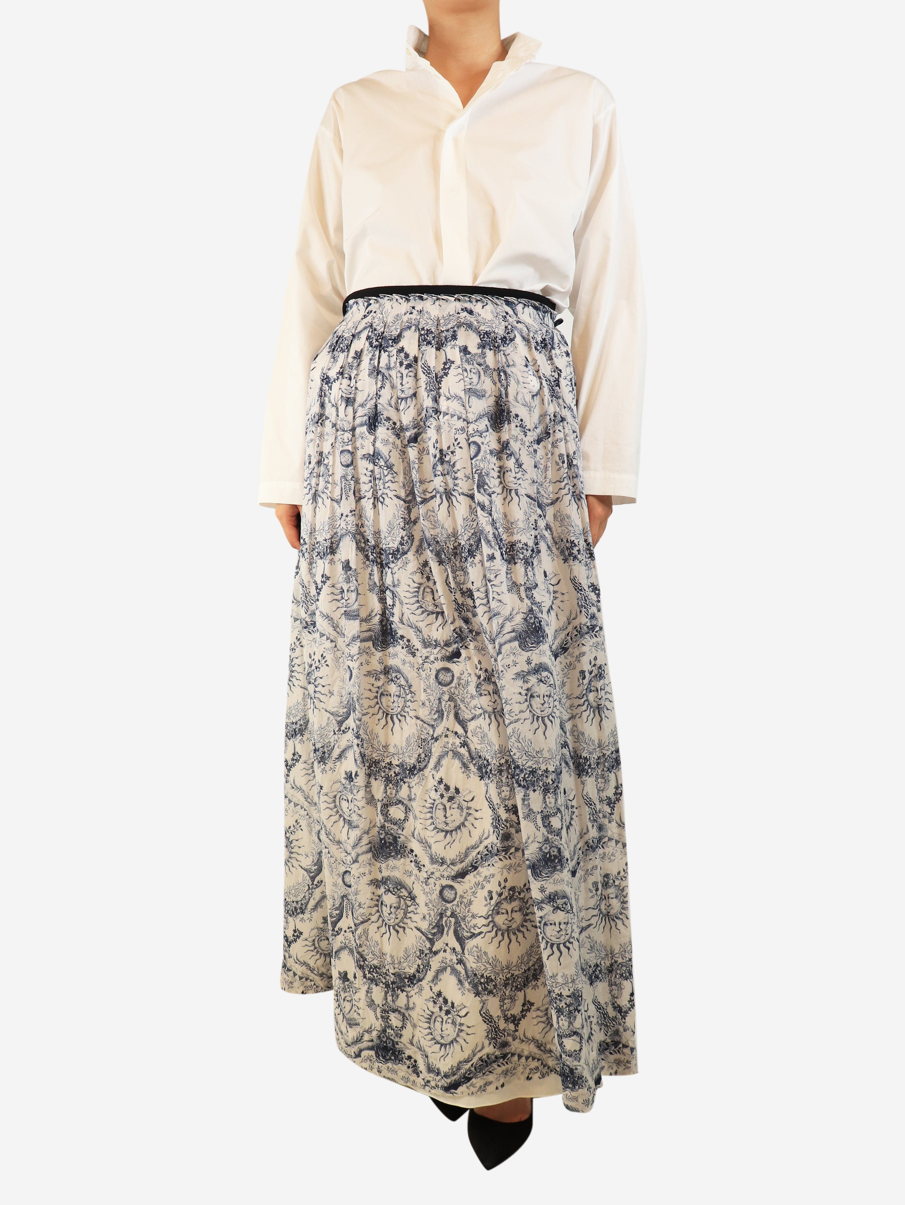 Blue Dioriviera midi skirt - size UK 14 Skirts Dior 