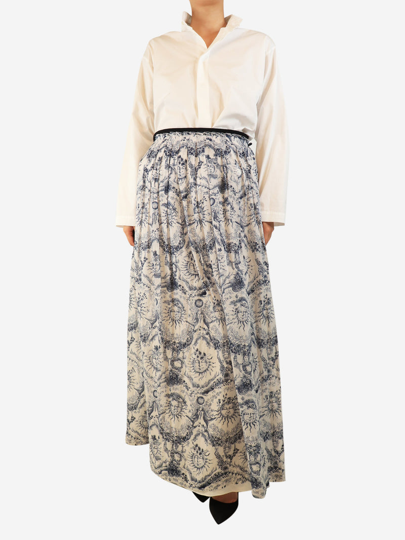 Blue Dioriviera midi skirt - size UK 14 Skirts Dior 