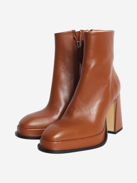 Brown leather Chueca ankle boots - EU 38 alternate image