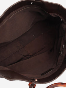 Chanel Dark brown vintage 1997 Coco caviar tote bag