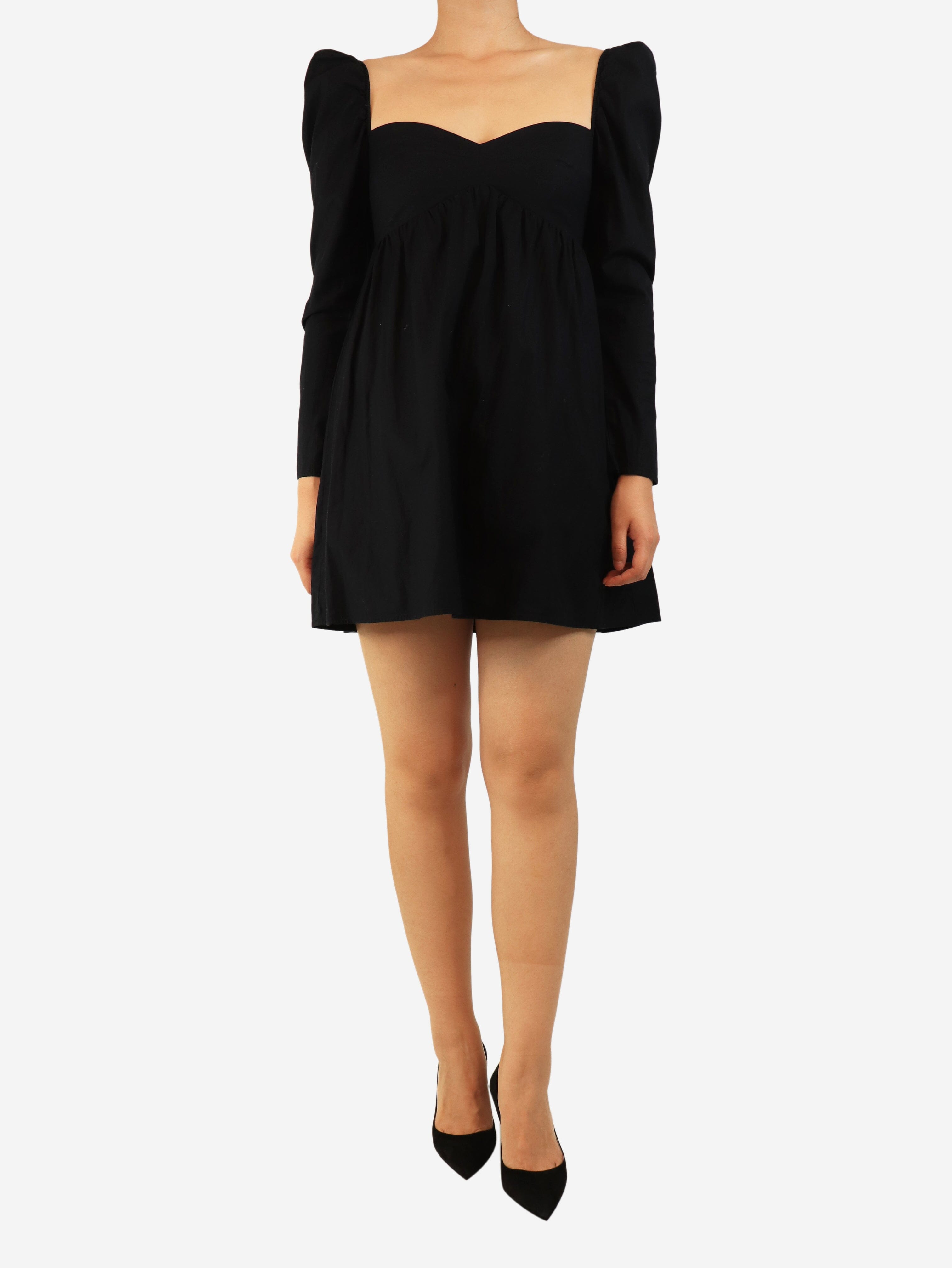 Black prairie mini dress - size UK 10 Dresses Reformation 