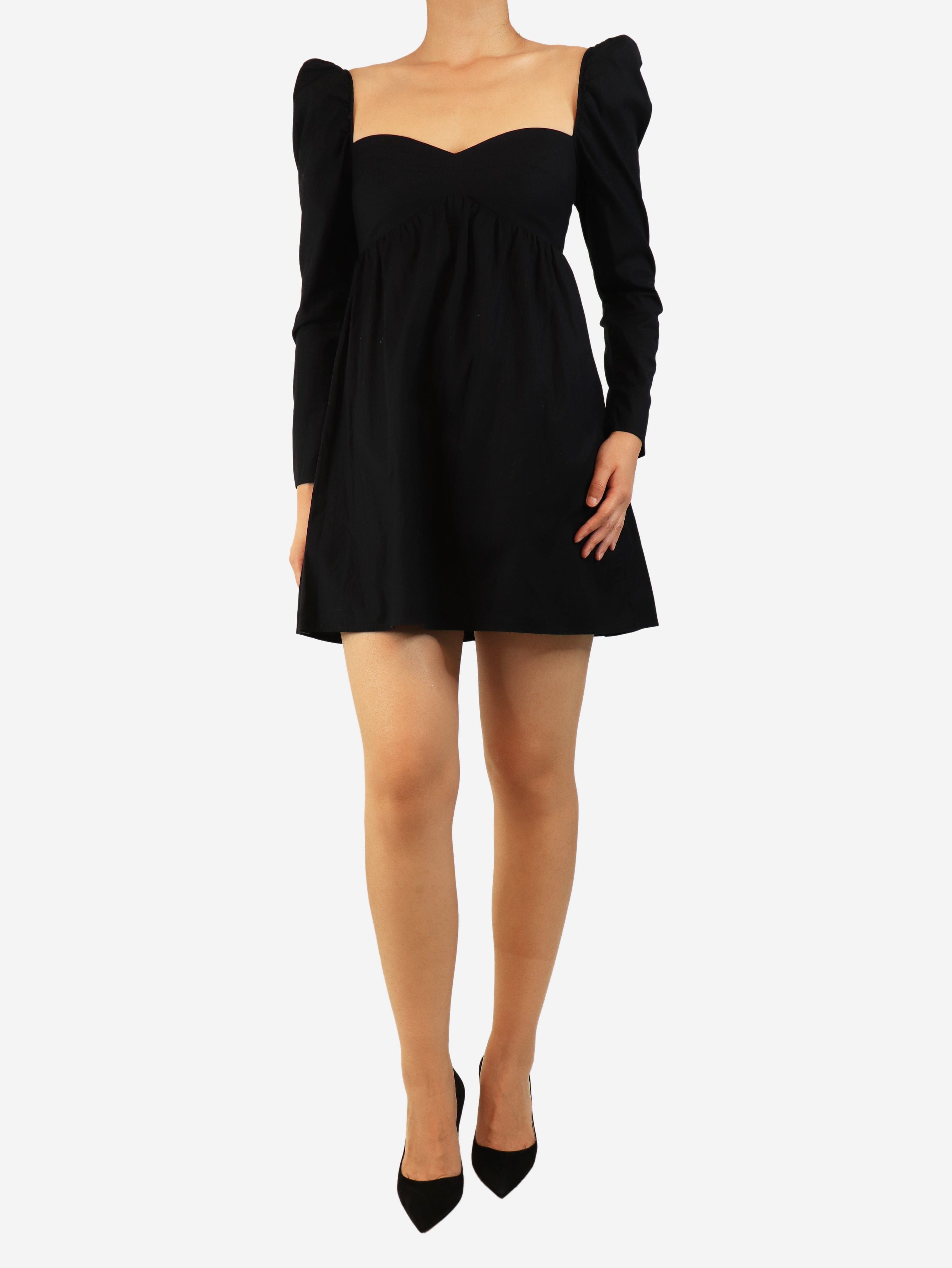 Black prairie mini dress - size UK 10 Dresses Reformation 