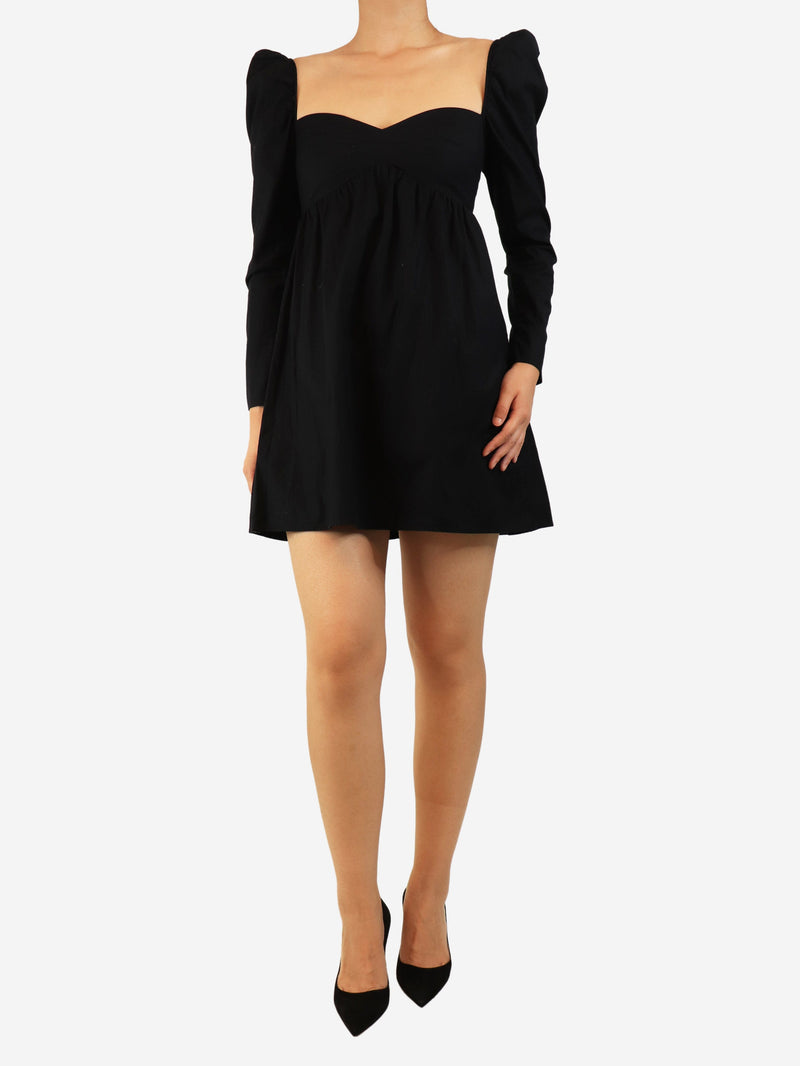 Black prairie mini dress - size UK 10 Dresses Reformation 