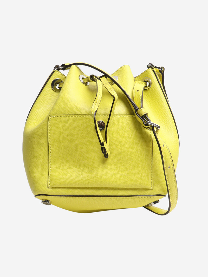 Neon yellow leather bucket bag Cross-body bags Michael Kors 