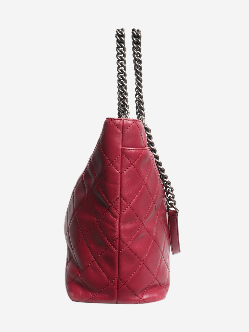 Purple 2014 Shopping in Chains lambskin tote