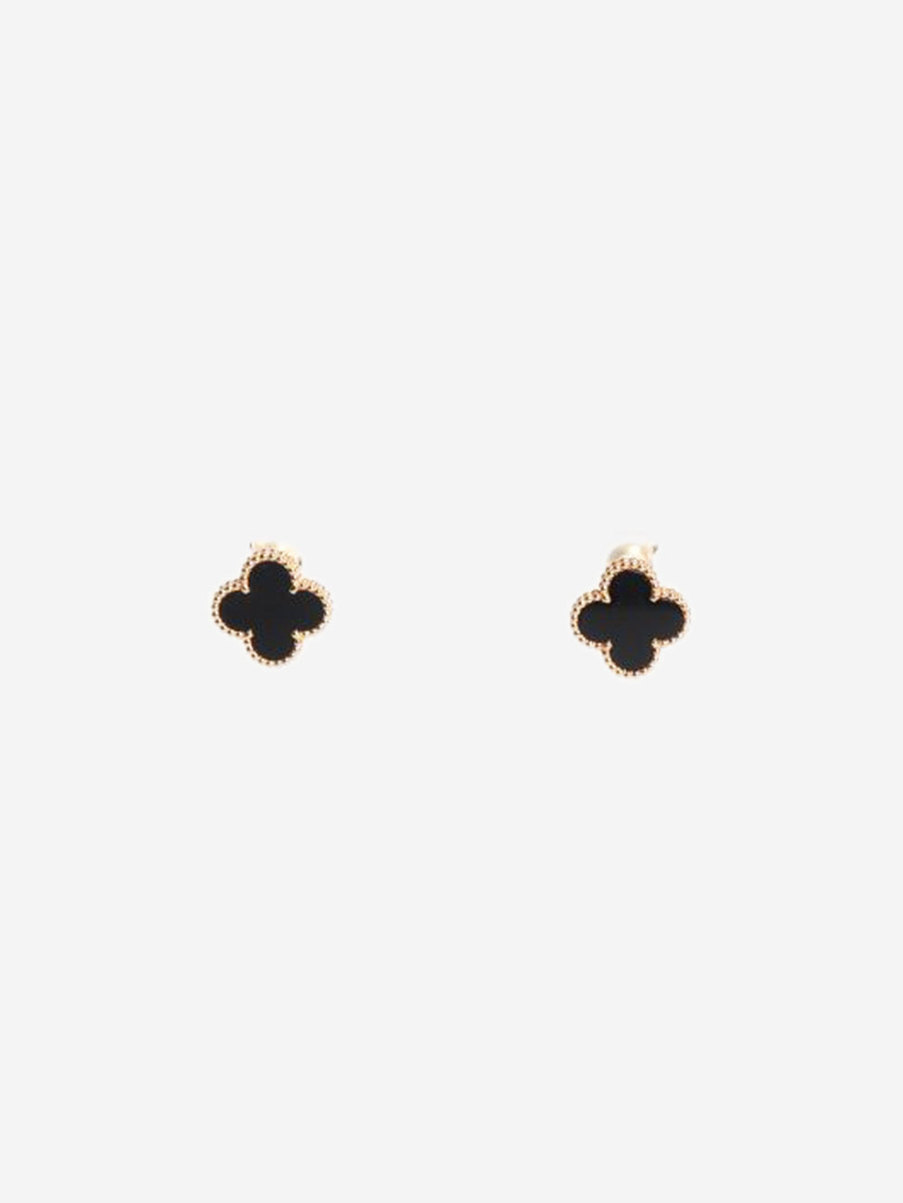 Black Vintage Alhambra earrings Earrings Van Cleef & Arpels 