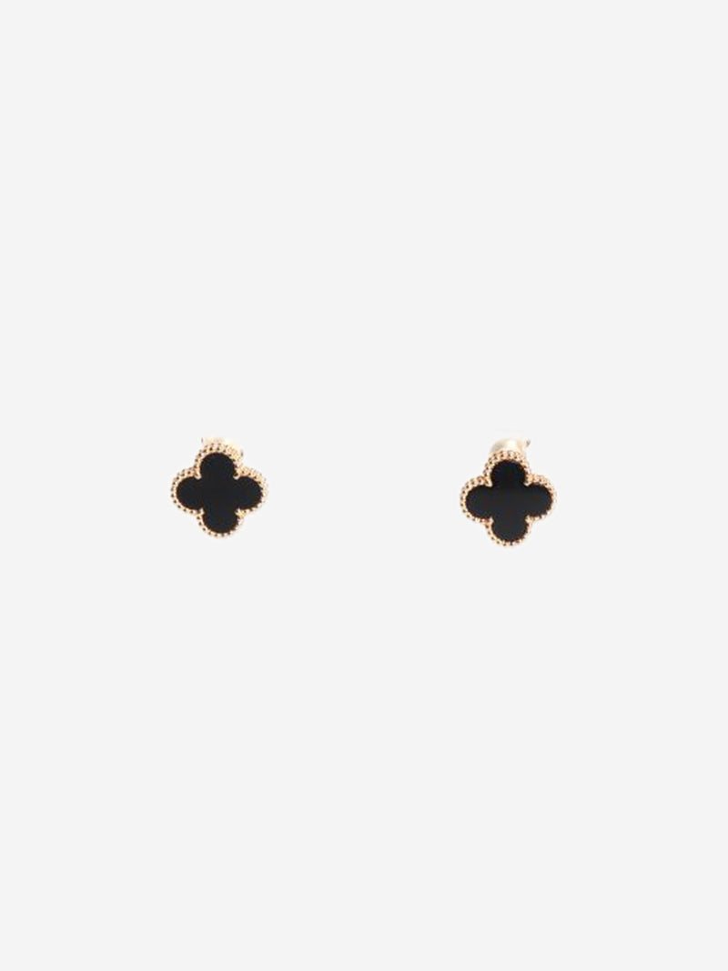 Black Vintage Alhambra earrings Earrings Van Cleef & Arpels 