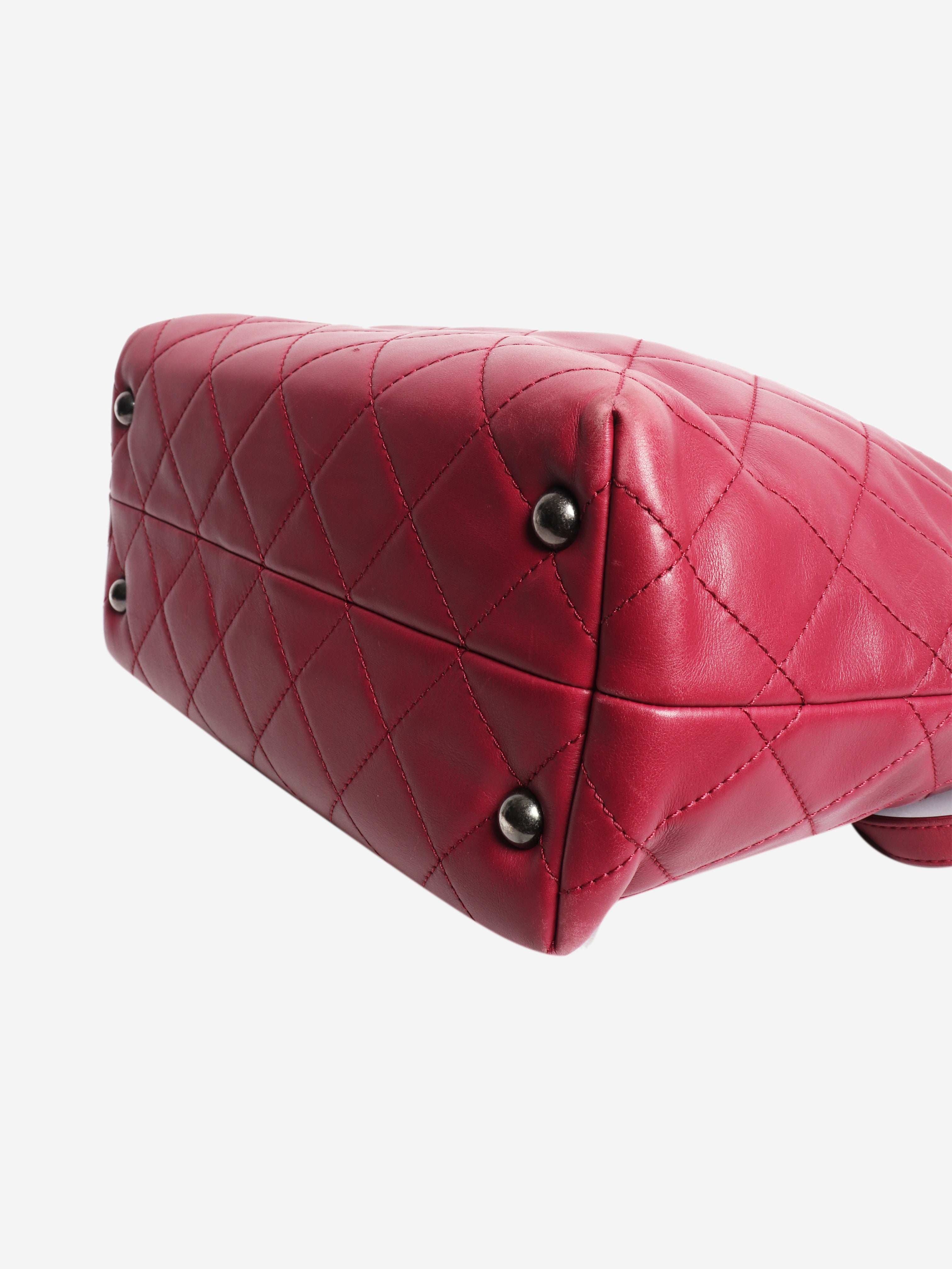 Purple 2014 Shopping in Chains lambskin tote