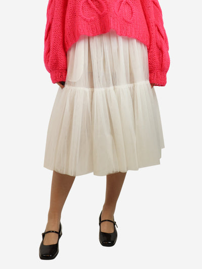 White tulle tiered midi skirt - size S Skirts Comme Des Garçons GIRL 