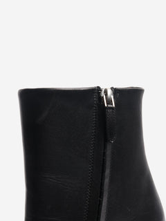Black leather boots with chain front - size EU 36 (UK 3) Boots Givenchy 